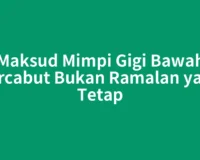 Maksud Mimpi Gigi Bawah Tercabut Bukan Ramalan yang Tetap